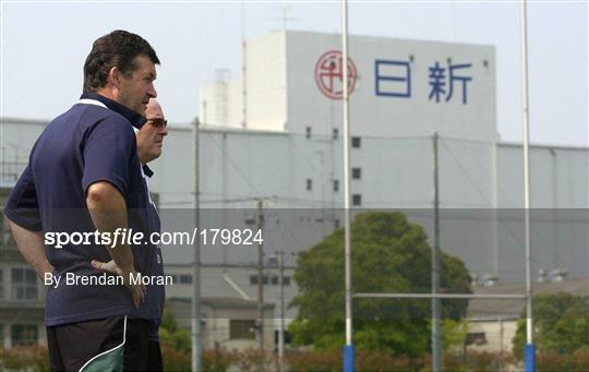 Ireland rugby training in Tokyo Tuesday