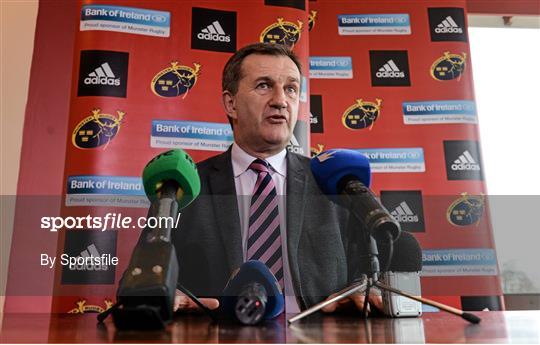 Munster Rugby Press Conference - Wednesday 19th February