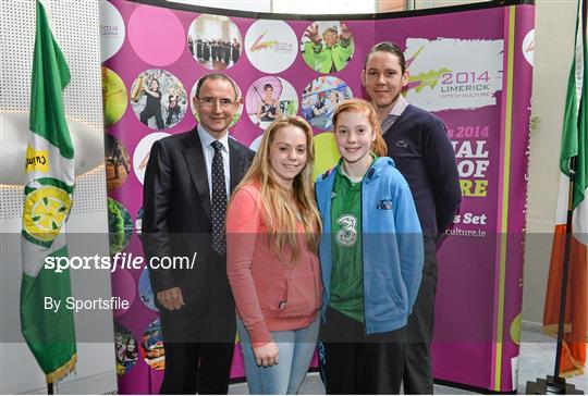 Republic of Ireland manager Martin O'Neill and Limerick County Council Members