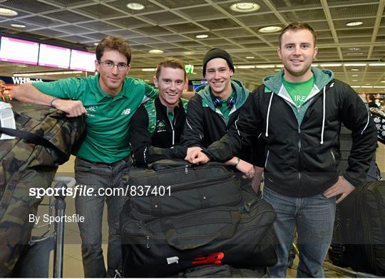 Irish Team Return from Sochi 2014 Winter Olympic Games