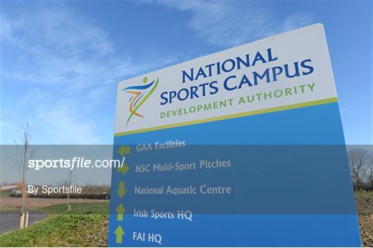 The ‘sod-turning’ of the new GAA development at the National Sports Campus