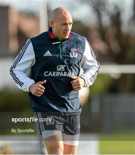 Italy Rugby Squad Captain's Run - Friday 7th March 2014