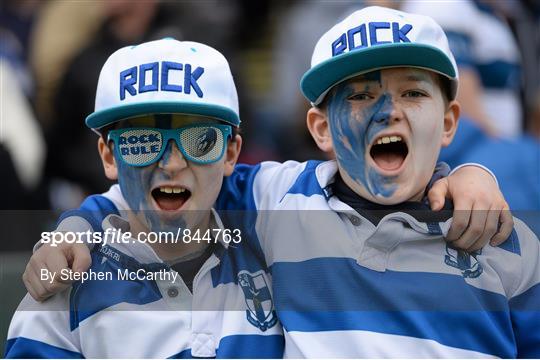 Fans at Blackrock College and Clongowes Wood College - Beauchamps Leinster Schools Senior Cup Final