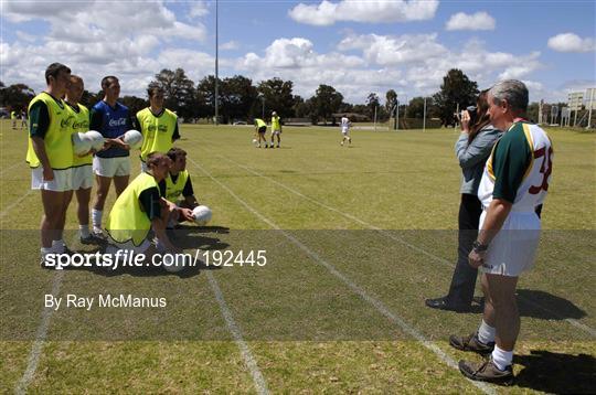 International Rules training in Perth, Tuesday