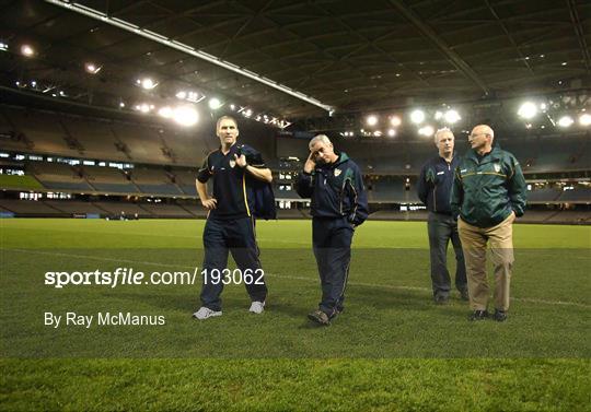 Ireland Rules training in Telstra Dome - Wednesday