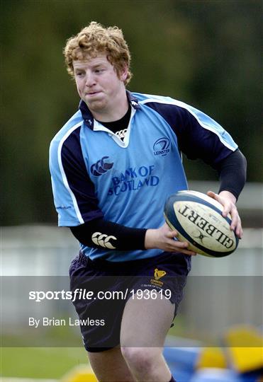 Leinster Rugby squad training Wednesday