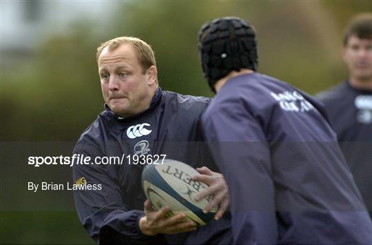 Leinster Rugby squad training Wednesday