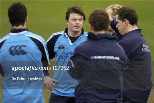 Leinster Rugby Squad Training Tuesday