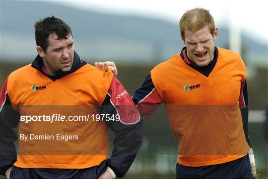 Munster Rugby Squad Training Tuesday