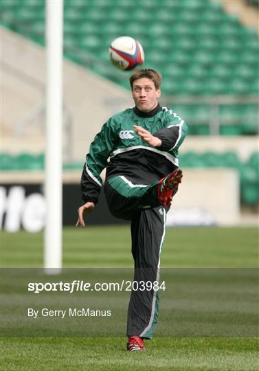 Ireland Kicking Practice Friday