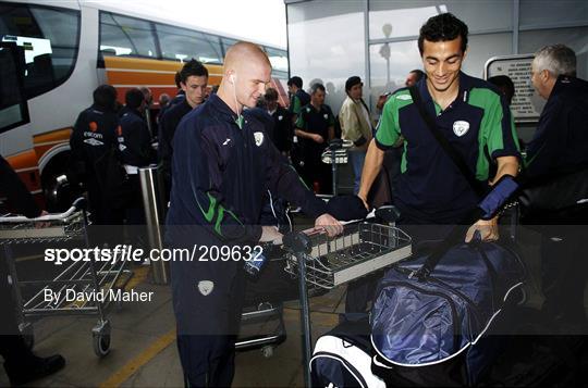 Republic of Ireland Team depart for Portugal