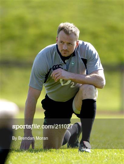 Ireland Rugby Squad Training Tuesday