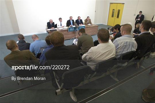 GAA Press Briefing relating to NHL, NFL and All-Ireland C'ships