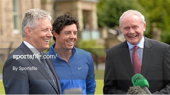 British Open Champion Rory McIlroy visits Stormont