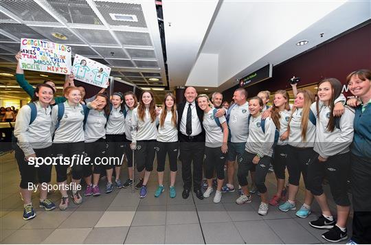 Republic of Ireland squad return from UEFA U19 Women's European Championship Finals