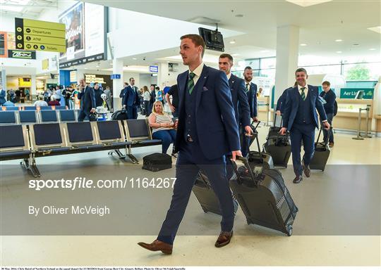 Northern Ireland Squad Departure for EURO2016