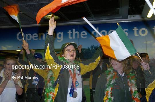 Team Ireland Arrive Home from the 2006 Special Olympics European Youth Games
