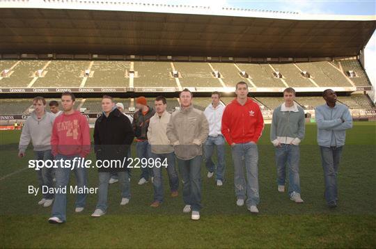 St Patrick's Athletic Squad at Lansdowne