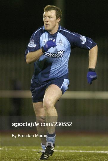 Former rugby international Eric Miller lines out for the Dublin football team