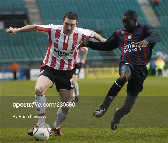Derry City v St Patrick's Athletic - FAI Carlsberg Senior Challenge Cup Final Derry City v St Patrick's Athletic - FAI Carlsberg Senior Challenge Cup Final