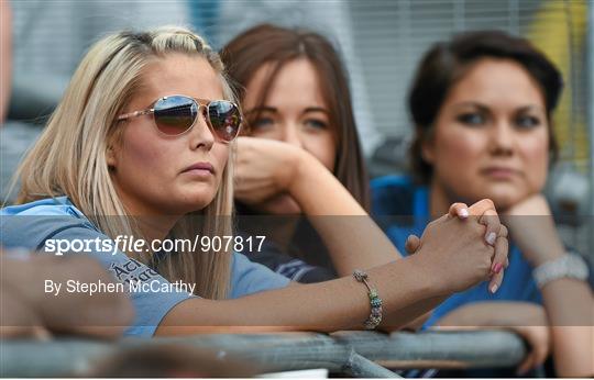 Supporters at the GAA Football All-Ireland Senior Championship Semi-Final
