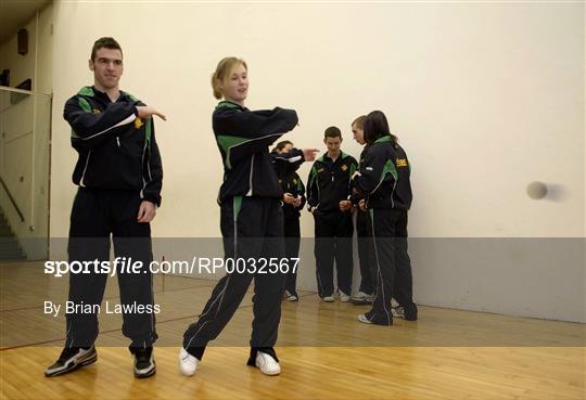The Irish Junior Handball team