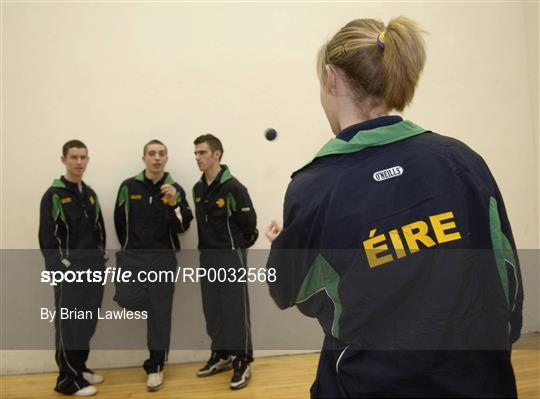 The Irish Junior Handball team