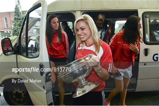 Victorious Cork Camogie Champions Visit Our Lady's Hospital for Sick Children, Crumlin