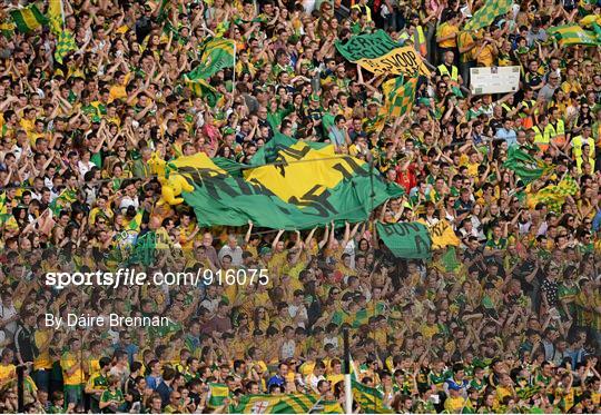 Supporters at the GAA Football All Ireland Senior Championship Final