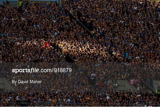 Supporters at the GAA Hurling All-Ireland Senior Championship Final Replay