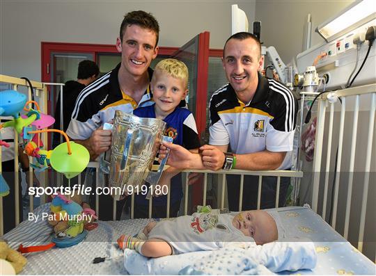 Victorious Kilkenny Champions visit Our Lady's Children Hospital
