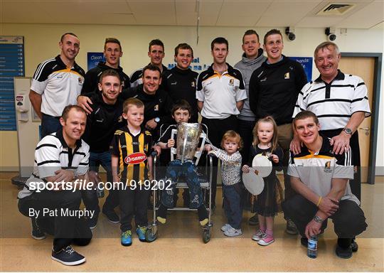 Victorious Kilkenny Champions visit Our Lady's Children Hospital