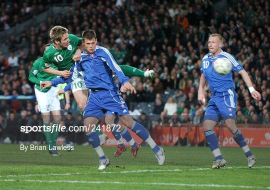 Republic of Ireland v Slovakia - 2008 European Championship Qualifier Republic of Ireland v Slovakia - 2008 European Championship Qualifier