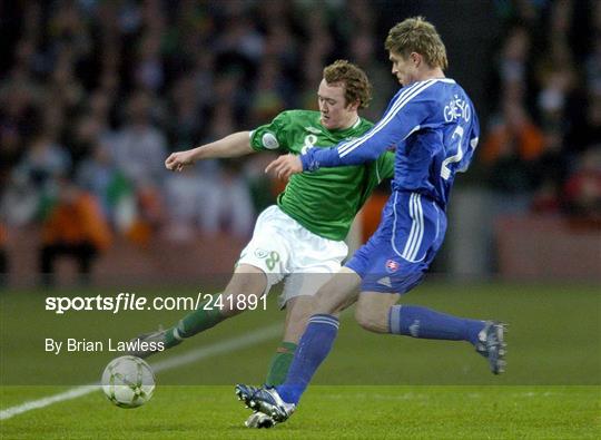 Republic of Ireland v Slovakia - 2008 European Championship Qualifier Republic of Ireland v Slovakia - 2008 European Championship Qualifier