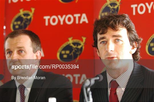 Toyota Ireland extend sponsorship of Munster Rugby