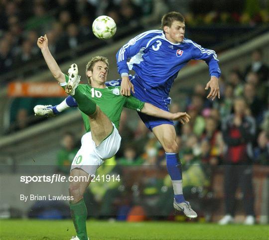 Republic of Ireland v Slovakia - 2008 European Championship Qualifier Republic of Ireland v Slovakia - 2008 European Championship Qualifier