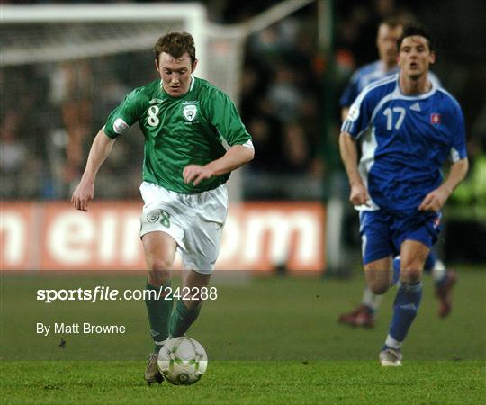 Republic of Ireland v Slovakia - 2008 European Championship Qualifier Republic of Ireland v Slovakia - 2008 European Championship Qualifier