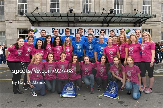 The Hughes Family at the SSE Airtricity Dublin Marathon Expo 2014
