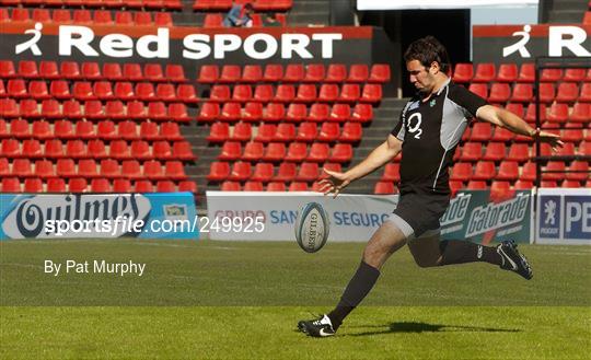 Ireland Rugby team kicking practice - Argentina