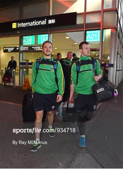 Ireland International Rules Team Arrive in Australia