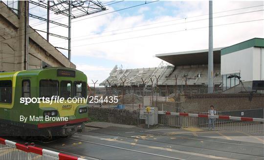 Demolition of East Stand - Lansdowne Road Demolition of East Stand - Lansdowne Road