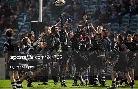Bank of Ireland's Half-Time Minis League at Leinster v Ospreys - Guinness PRO12 Round 9