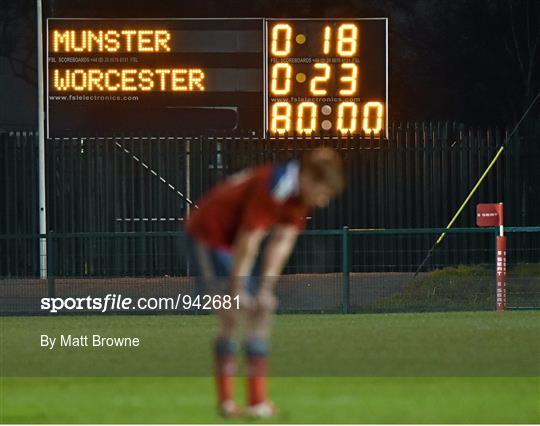 Munster A v Worcester Warriors - British & Irish Cup Round 5