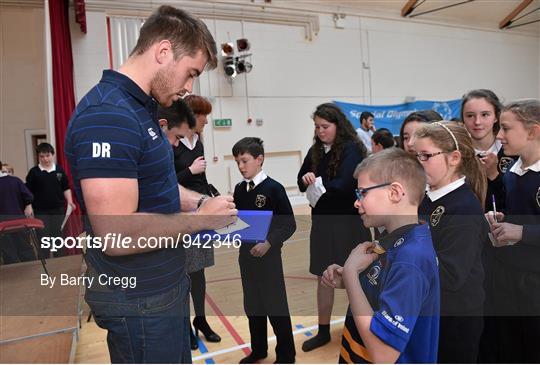 Leinster Rugby Players Surprise Visit to Match Day Mascot