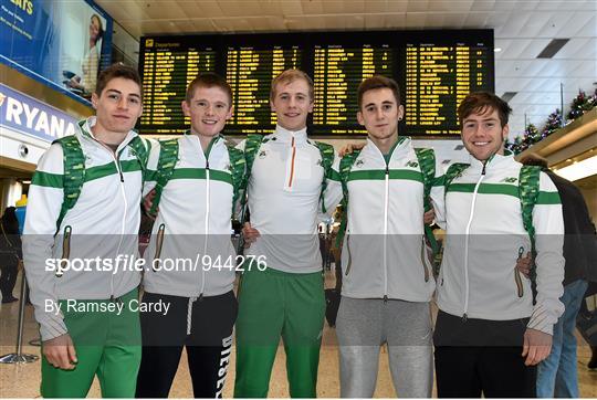 Irish Team Depart for the SPAR European Cross Country Championships