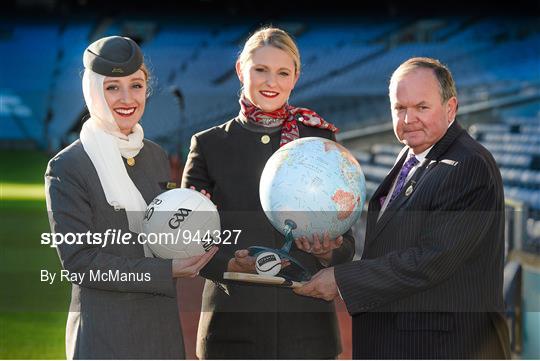 Launch of the GAA World Games sponsored by Etihad Airways