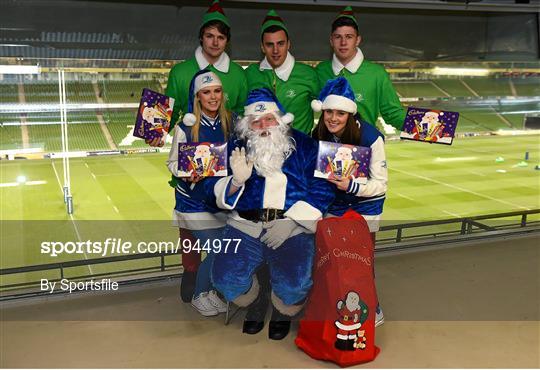 Leinster Santa & Elves at Leinster v Harlequins - European Rugby Champions Cup 2014/15 Pool 2 Round 4