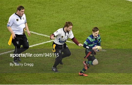 Action from Bank of Ireland's Half-Time Minis at Leinster v Harlequins - European Rugby Champions Cup 2014/15