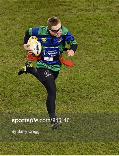 Action from Bank of Ireland's Half-Time Minis at Leinster v Harlequins - European Rugby Champions Cup 2014/15