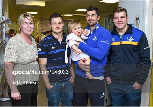 Leinster Rugby Players Visit Temple Street Children's Hospital